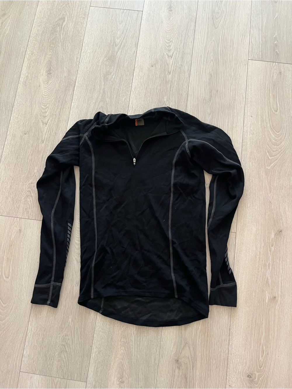 Helly Hansen Black Long-Sleeve Half-Zip Performance Top